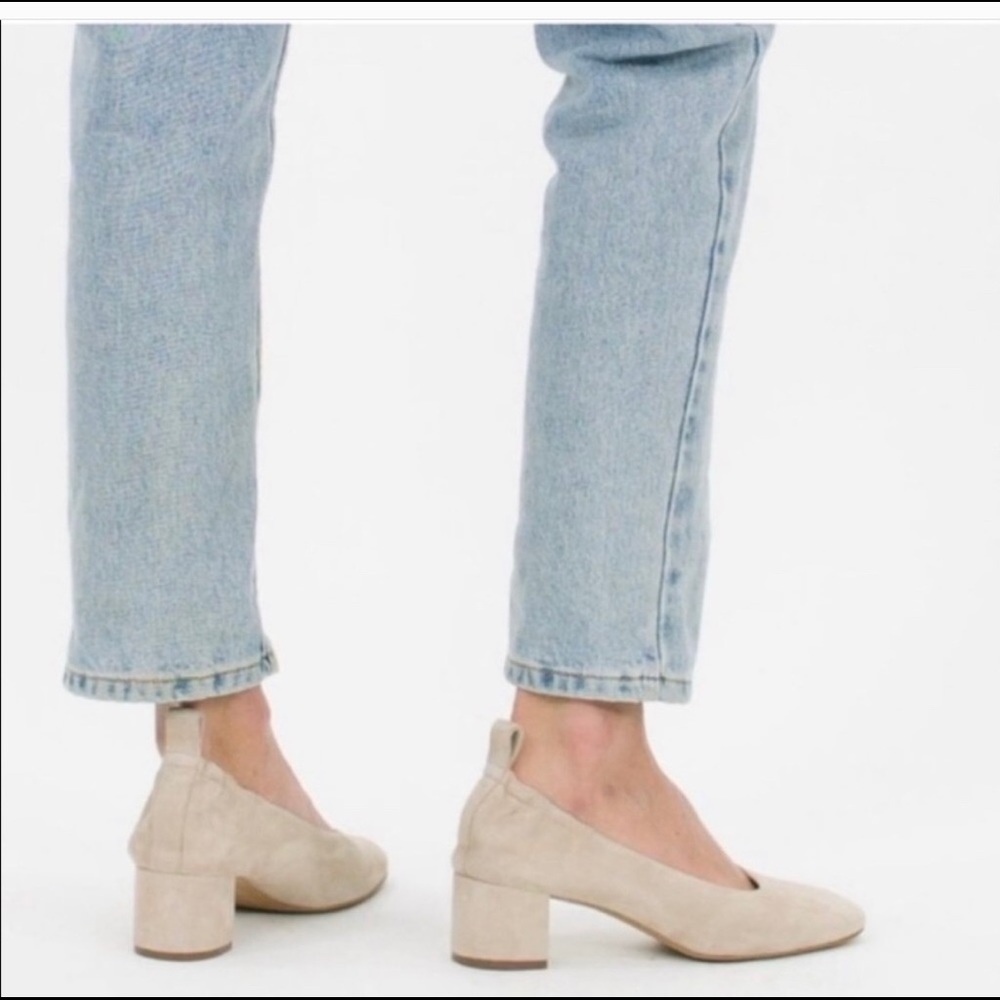 Everlane suede heels